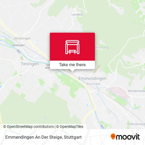 Emmendingen An Der Steige map