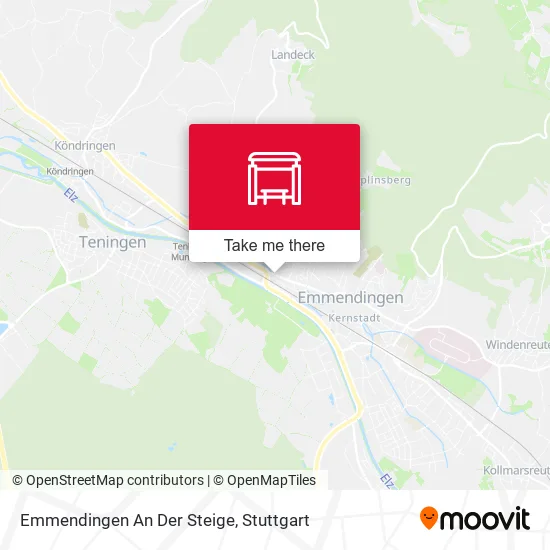 Карта Emmendingen An Der Steige