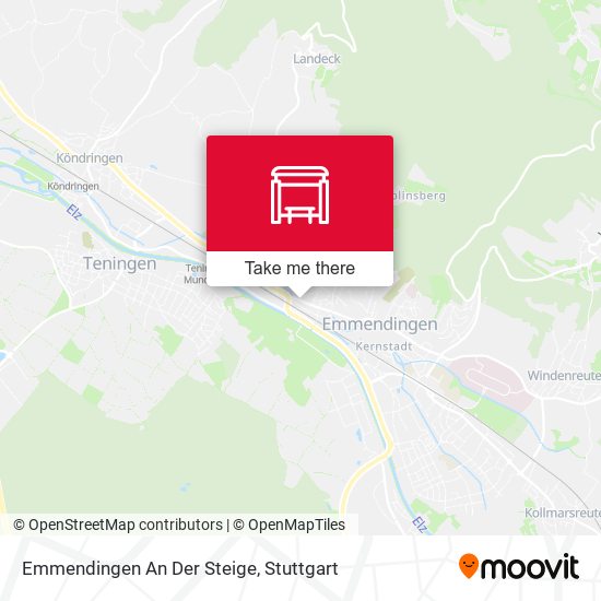 Emmendingen An Der Steige map