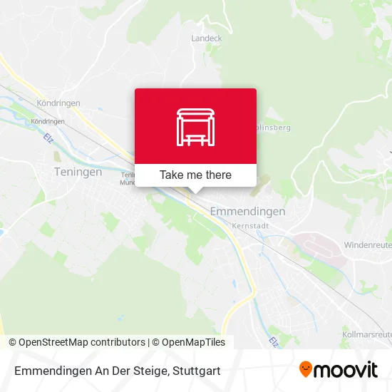 Карта Emmendingen An Der Steige