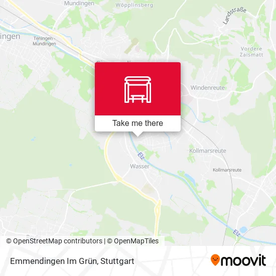 Карта Emmendingen Im Grün