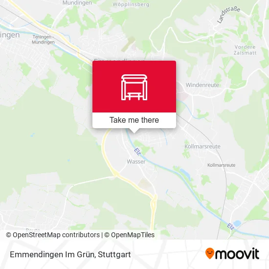 Карта Emmendingen Im Grün