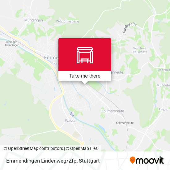 Emmendingen Lindenweg/Zfp map