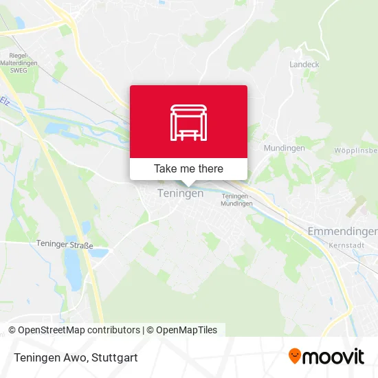 Карта Teningen Awo