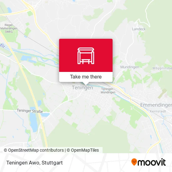 Карта Teningen Awo