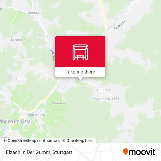 Карта Elzach In Der Gumm