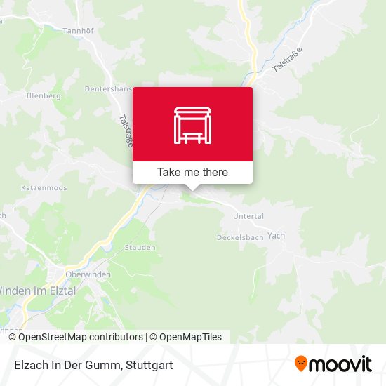 Карта Elzach In Der Gumm