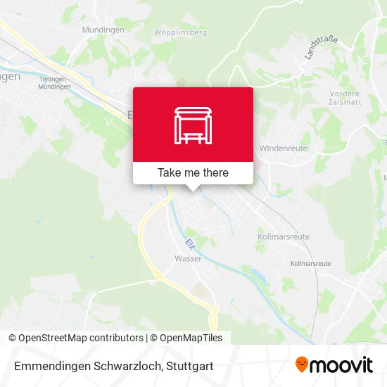 Карта Emmendingen Schwarzloch