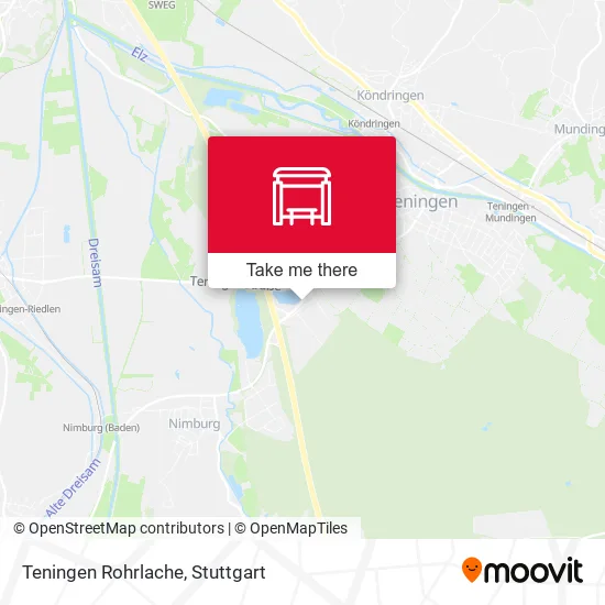 Карта Teningen Rohrlache