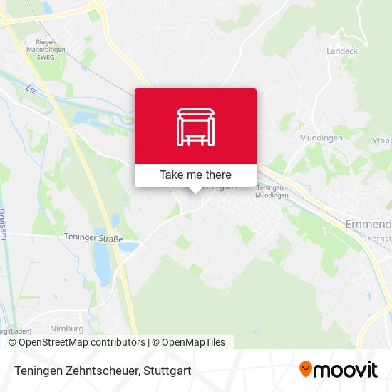 Teningen Zehntscheuer map