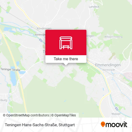 Карта Teningen Hans-Sachs-Straße
