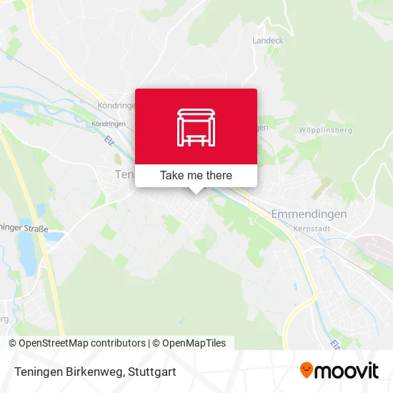 Карта Teningen Birkenweg