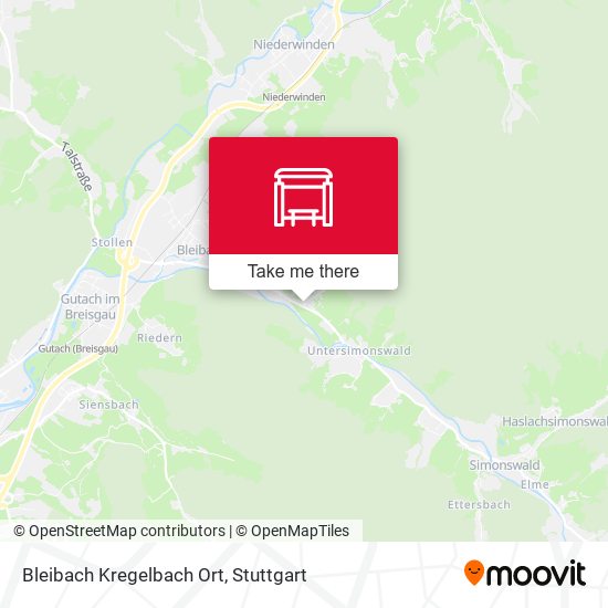 Bleibach Kregelbach Ort map