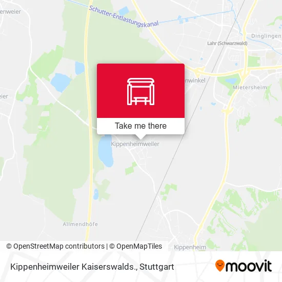Карта Kippenheimweiler Kaiserswalds.