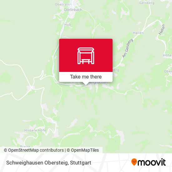 Schweighausen Obersteig map