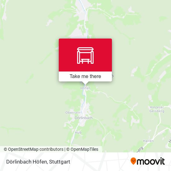 Dörlinbach Höfen map