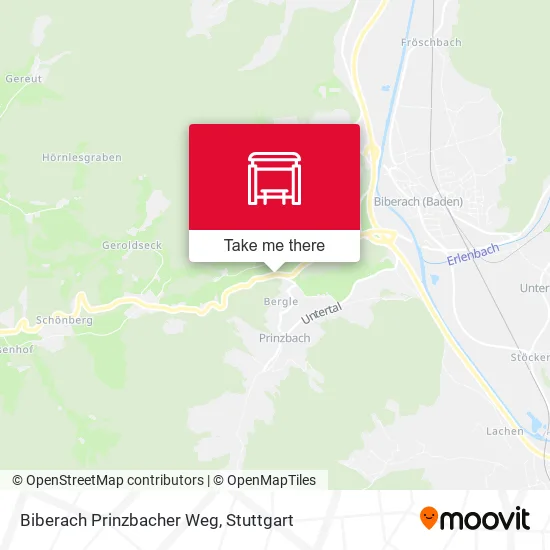 Карта Biberach Prinzbacher Weg