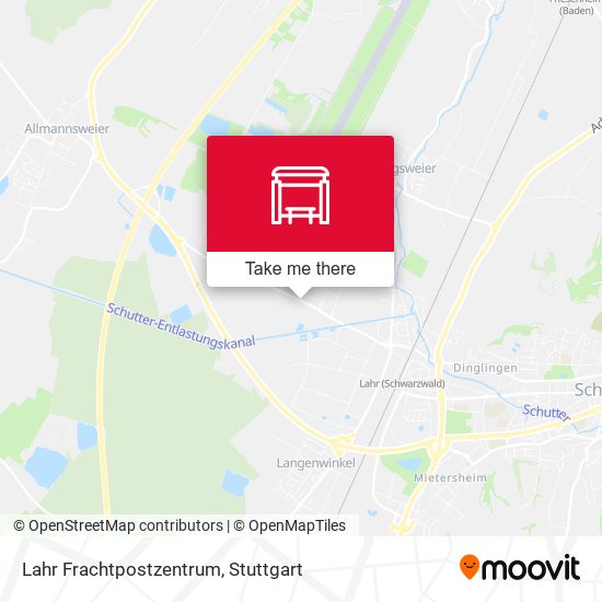Lahr Frachtpostzentrum map