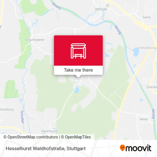 Карта Hesselhurst Waldhofstraße