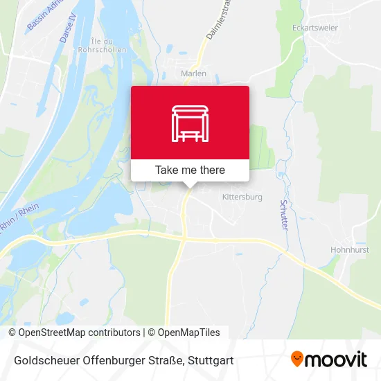Карта Goldscheuer Offenburger Straße