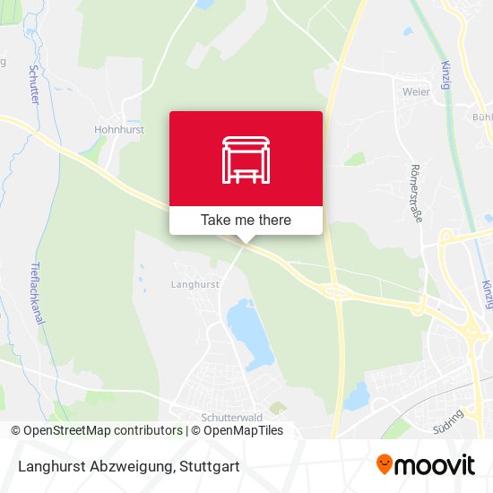 Langhurst Abzweigung map