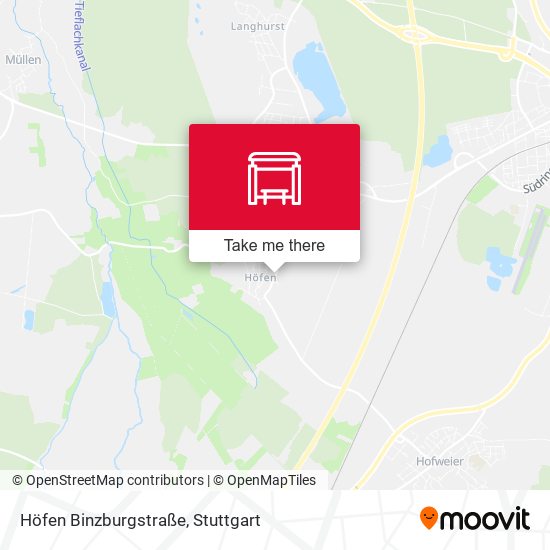 Höfen Binzburgstraße map