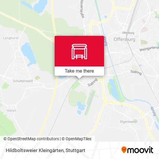 Карта Hildboltsweier Kleingärten