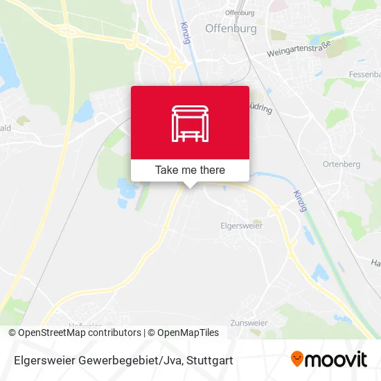 Карта Elgersweier Gewerbegebiet/Jva