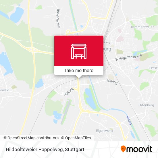 Hildboltsweier Pappelweg map