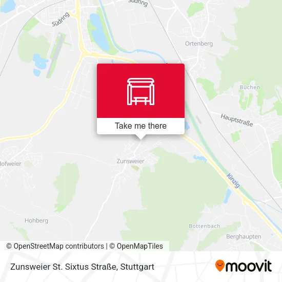 Карта Zunsweier St. Sixtus Straße