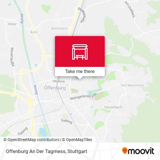 Карта Offenburg An Der Tagmess