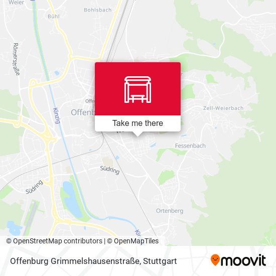 Offenburg Grimmelshausenstraße map