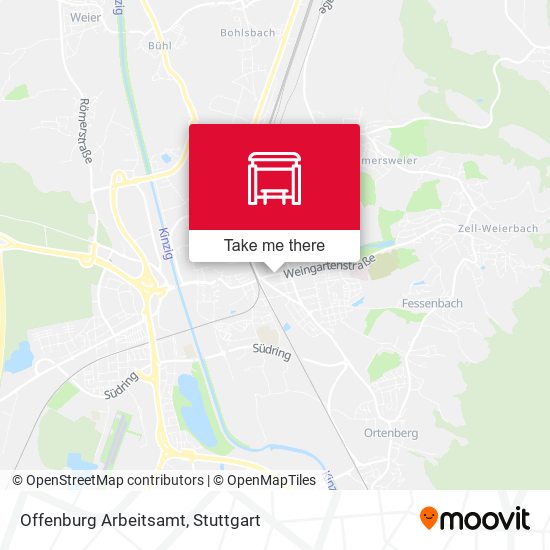 Offenburg Arbeitsamt map