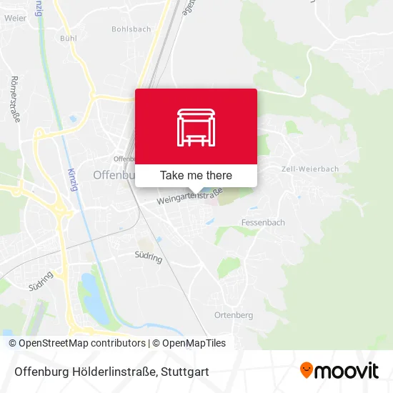 Карта Offenburg Hölderlinstraße