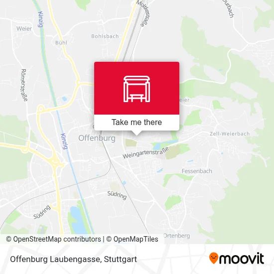 Offenburg Laubengasse map