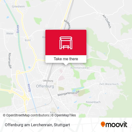 Карта Offenburg am Lerchenrain