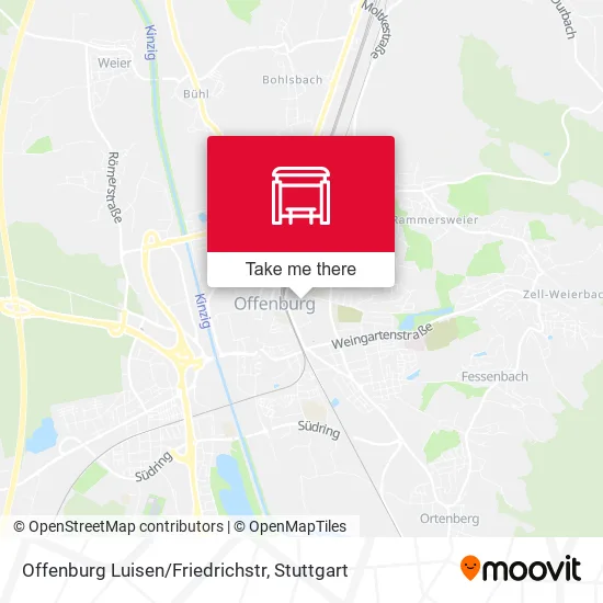Карта Offenburg Luisen/Friedrichstr