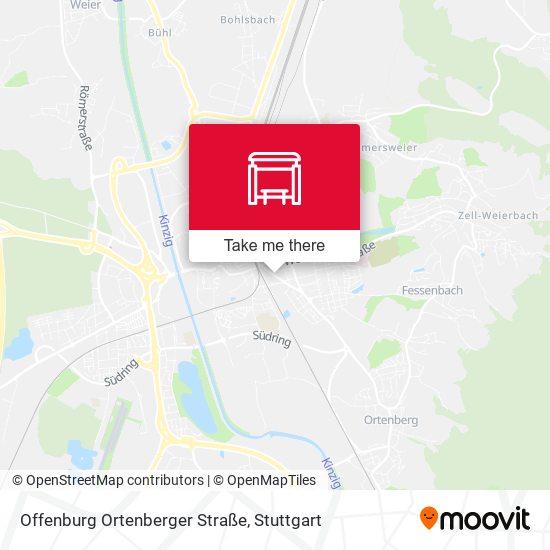 Offenburg Ortenberger Straße map