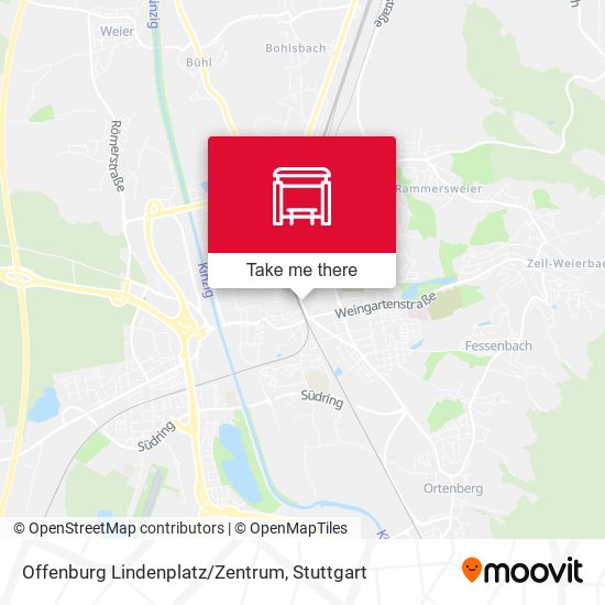 Карта Offenburg Lindenplatz/Zentrum