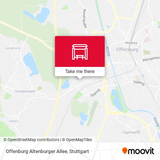 Offenburg Altenburger Allee map