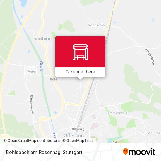 Bohlsbach am Rosenhag map