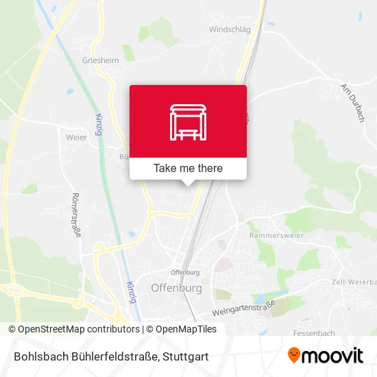 Карта Bohlsbach Bühlerfeldstraße