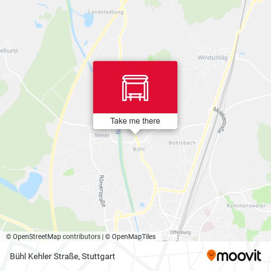 Карта Bühl Kehler Straße