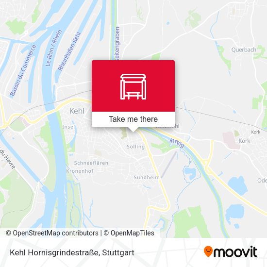 Kehl Hornisgrindestraße map