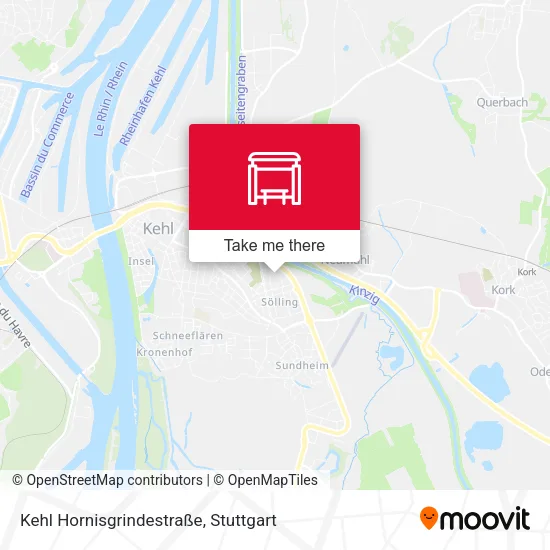 Карта Kehl Hornisgrindestraße
