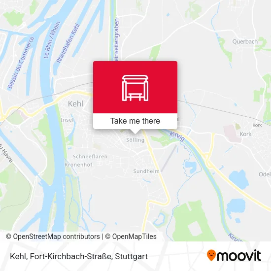 Карта Kehl, Fort-Kirchbach-Straße