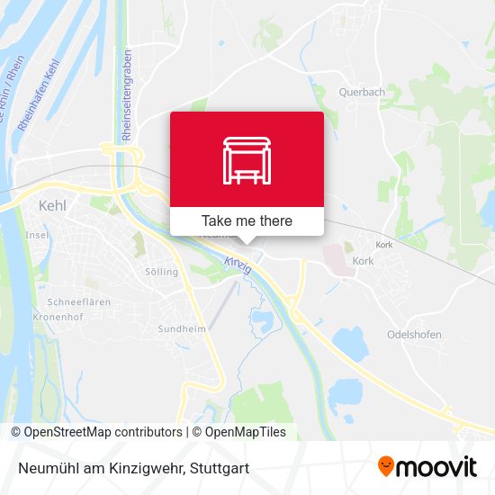 Карта Neumühl am Kinzigwehr