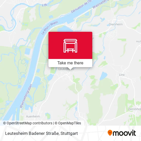 Карта Leutesheim Badener Straße