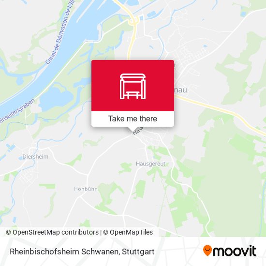 Rheinbischofsheim Schwanen map