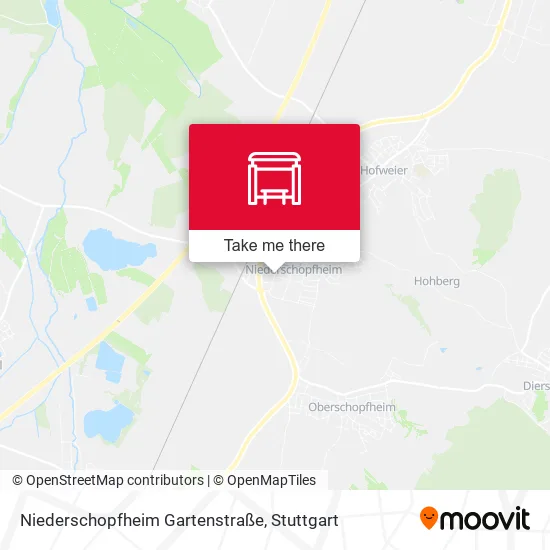Карта Niederschopfheim Gartenstraße